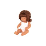 Papusa fetita europeana Miniland, 38 cm, vinil, par roscat, Miniland