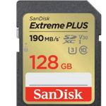 Extreme PLUS 128GB SDXC, UHS-I, Class 10, U3, V30, SanDisk