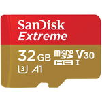 Card de memorie SanDisk Extreme MicroSDHC 32GB CLASS A1 U3 V30 100MB/s cu adaptor SD