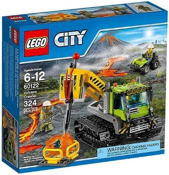 LEGO - City Volcano Explorers - Tractor cu senile pentru vulcan - 60122, LEGO