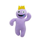 Jucarie de plus IdeallStore® Rainbow Friends Roblox, Purple King, 30 cm, mov, IdeallStore