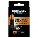 Baterii Duracell Optimum, AA, 4 buc