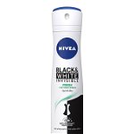 Nivea Invisible Black & White Fresh spray anti-perspirant pentru femei, Nivea