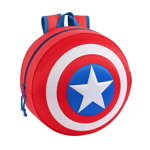Rucsac rotund cu design 3D Captain America, Safta
