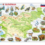 Puzzle Larsen - Physical Map of Slovenia, 65 piese (K25-SI), Larsen