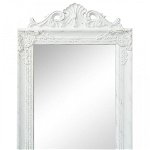 Oglindă în stil baroc independentă, alb, 160 x 40 cm, Casa Practica