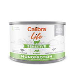 Calibra Life Mono Protein, Sensitive, Iepure, Conservă hrană umedă mono proteică fără cereale câini, (pate), 200g, Calibra