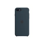 Husa de protectie Apple Silicone Case pentru iPhone SE 3, Abyss Blue