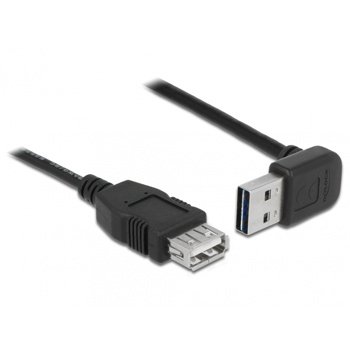 Cablu prelungitor EASY-USB 2.0 T-M unghi sus/jos 5m, Delock 83550