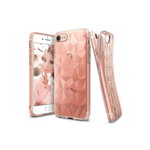 Husa iPhone 7 / iPhone 8 Ringke PRISM ROSE GOLD + BONUS folie protectie display Ringke