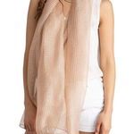 Accesorii Femei Saachi Sheer Social Wrap Champagne