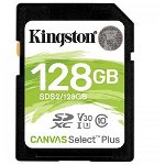 Card de Memorie SD Kingston Canvas Select Plus, 128GB, Class 10, KINGSTON