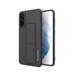 Husa Spate Wozinsky Compatibila Cu Samsung Galaxy S21+ Plus 5g, Cu Stand Metalic Pe Spate, Protectie La Camera - Negru, Wozinsky