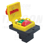 Intrerupator de sig. cu releu, buton de avarie tip ciuperca SSTM-316 6PIN, 400 VAC, 8A/AC3, IP54, 6,3×0,8, Tracon