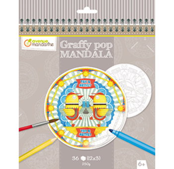 Carte spiralata cu mandale de colorat - Arta urbana, 9472