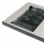 Installation Frame (Caddy) Slim SATA 5.25 pentru 2.5" SATA HDD 9.5mm, Lindy L20935