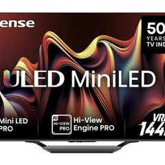 Televizor Hisense 65U7NQ, QLED TV 65" UltraHD/4K, triple tuner, mini LED, 120Hz panel, Negru