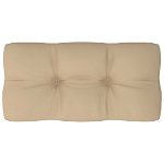 vidaXL Pernă pentru canapea din paleți, bej, 80 x 40 x 10 cm