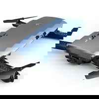 Drona iUni N47 Elfie, Brate Pliabile, WiFi, Transmisie live pe Telefon, 4 Canale, G-sensor, Albastru