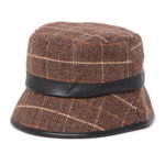 Accesorii Femei Nordstrom Rack Plaid Cloche Hat Brown Combo