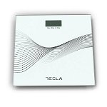 Cantar corporal Tesla BS102B, 180kg, baterii 2xAAA30x30cm, Negru, Tesla