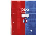 Caiet reversibil cu spira Duo book Clairefontaine, Clairefontaine