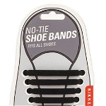 Benzi din silicon - Black No-Tie Shoe Bands