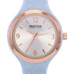 Ceasuri Femei Kenneth Cole Reaction Womens Reaction 3 Hands Silver Dial Silicone Watch 45mm BABY BLUE