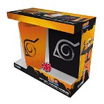 Set Cadou Naruto Shippuden - Pahar XXL + Insigna + Notebook de Buzunar Konoha, ABYstyle