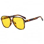 Ochelari de soare polarizati Techsuit (98061) UV Protection Leopard / Yellow
