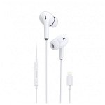 Casti Stereo In Ear Dudao Cu Mufa Lightning Compatibile Cu Device-uri Apple, Albe - X14L, Dudao