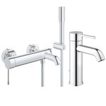 Pachet baterii baie Grohe Essence New baterie cada cu set dus baterie lavoar marimea S- 33628001 23589001