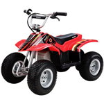 ATV electric pentru copii Razor Dirt Quad, Negru/Rosu
