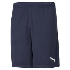 Puma, Pantaloni scurti pentru fitness Team Rise, Navy, Alb, L