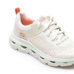 Pantofi sport SKECHERS albi, Arc Waves, din material textil