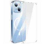 Husa smartphone, Baseus Crystal Series Magnetic Case, compatibila cu Iphone 14, silicon, transparent