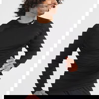 Nike, Bluza cu maneci raglan si tehnologie Dri-FIT pentru fitness Pro, Negru