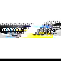 Set 12 baterii alcaline Toshiba R6 AA, Toshiba