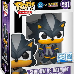 Figurina Shadow as Batman - DC x Sonic the Hedgehog - Pop! Heroes - Funko | Funko, Funko
