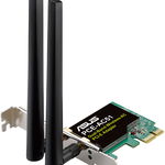 Placa de retea wireless asus pce-ac51, ac750, wi-fi 5, dual-band