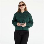 Nike NSW Women's Oversized Jersey Pullover Hoodie Pro Green/ White, Nike