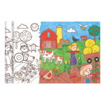 Desene de colorat în rolă - Micul univers al fermei