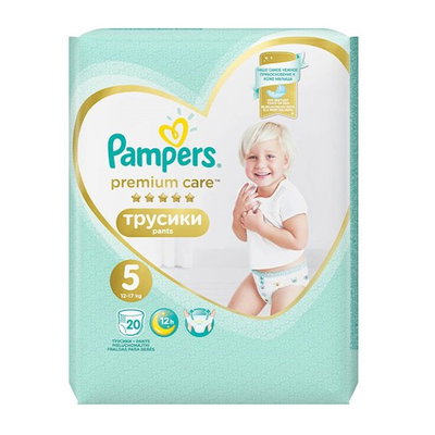 Scutece-chilotel Premium Care Nr.5 12-17 Kg, 20 bucati, Pampers, Pampers