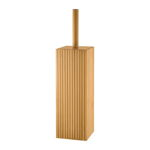 Perie de toaleta cu suport Bamboo, Jotta, 10 x 10 x 37 cm, bambus, maro, Jotta