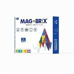 Set magnetic Magbrix 12 piese triunghi isoscel - compatibil cu caramizi de constructie tip Lego , MAGBLOX