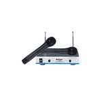 Set De 2 Microfoane Wireless, Receptor, Usor De Folosit, Karaoke, Design Modern, Ergonomic, Negru, WVNGR