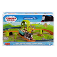 Mattel - THOMAS SET DE JOACA CU LOCOMOTIVA PUSH ALONG DIESEL SI ACCESORII