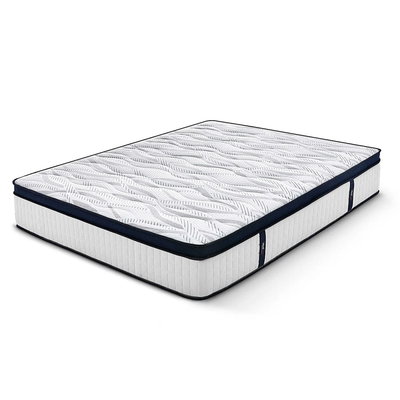 Saltea Ideal Sleep HOTEL SERIES CALIFORNIA LUX MEMORY, Arcuri Bonell, spumă poliuretanică elastică, spumă cu memorie, husă cu aerisire optimă, superortopedică, Grosime 28 cm, Ideal Sleep