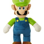Jucarie de plus Nintendo Super Mario Luigi, 50cm, Multicolor