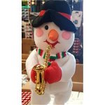 Jucărie figurina muzicală om de zăpadă 35cm engros, 